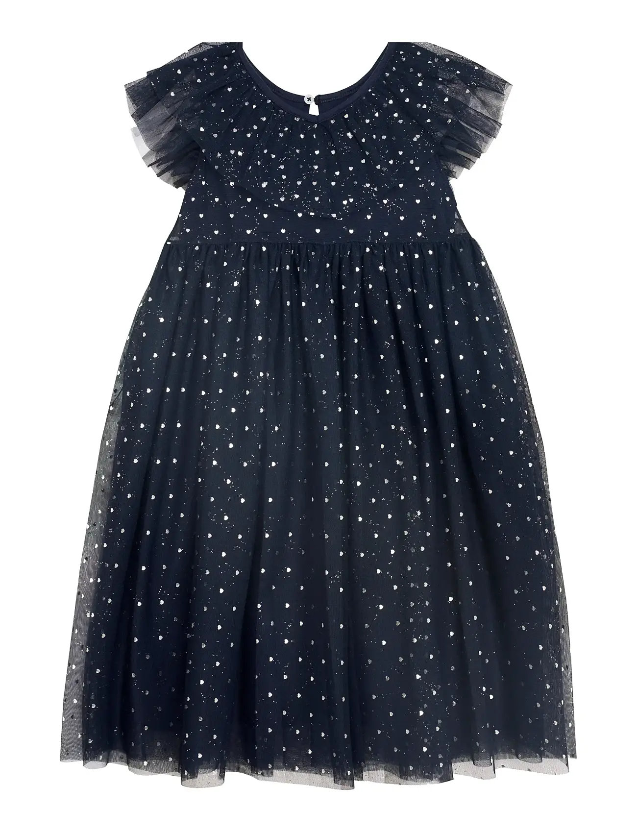 CREAMIE Kleid Mesh Schwarz - 110 - Kinder