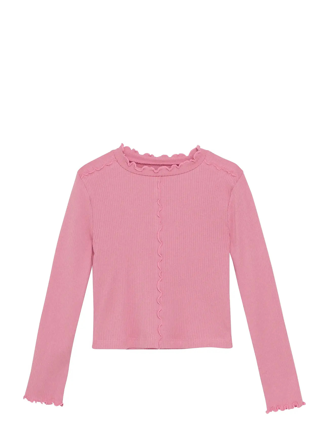 CREAMIE T-Shirt Ls Rib Pink - 104 - Kinder