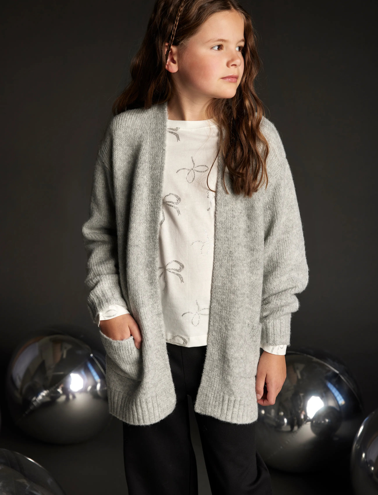 Creamie Pants Wide, 140, Black, Underdele > Bukser, Børn