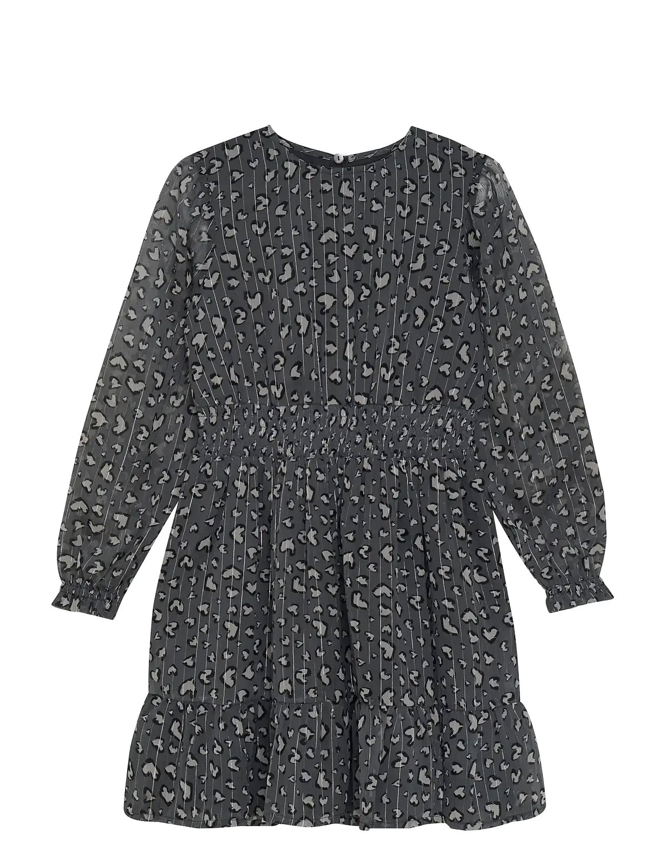 CREAMIE Kleid Leo Dot Grau - 122 - Kinder
