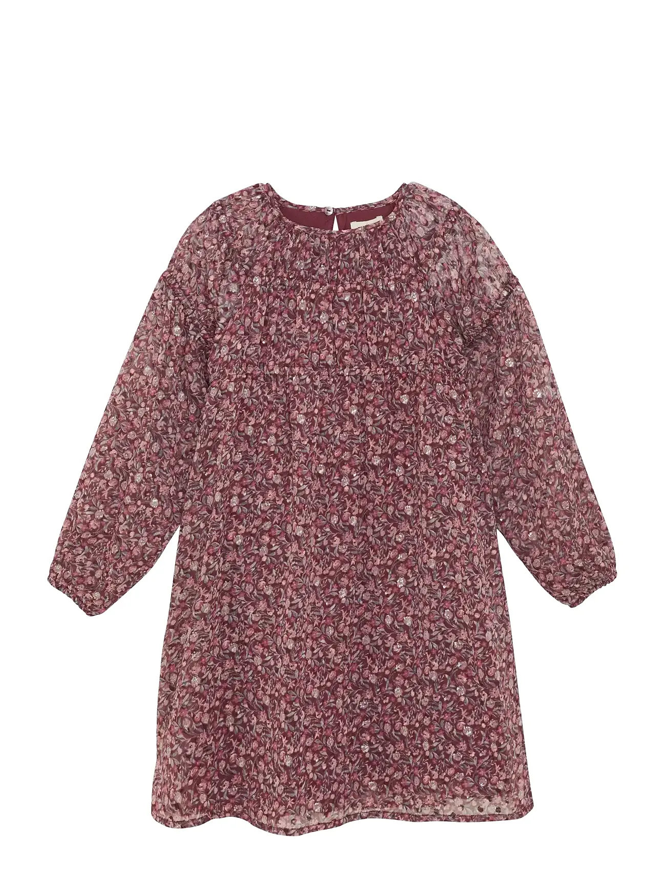 CREAMIE Kleid Dobby Burgundy - 122 - Kinder