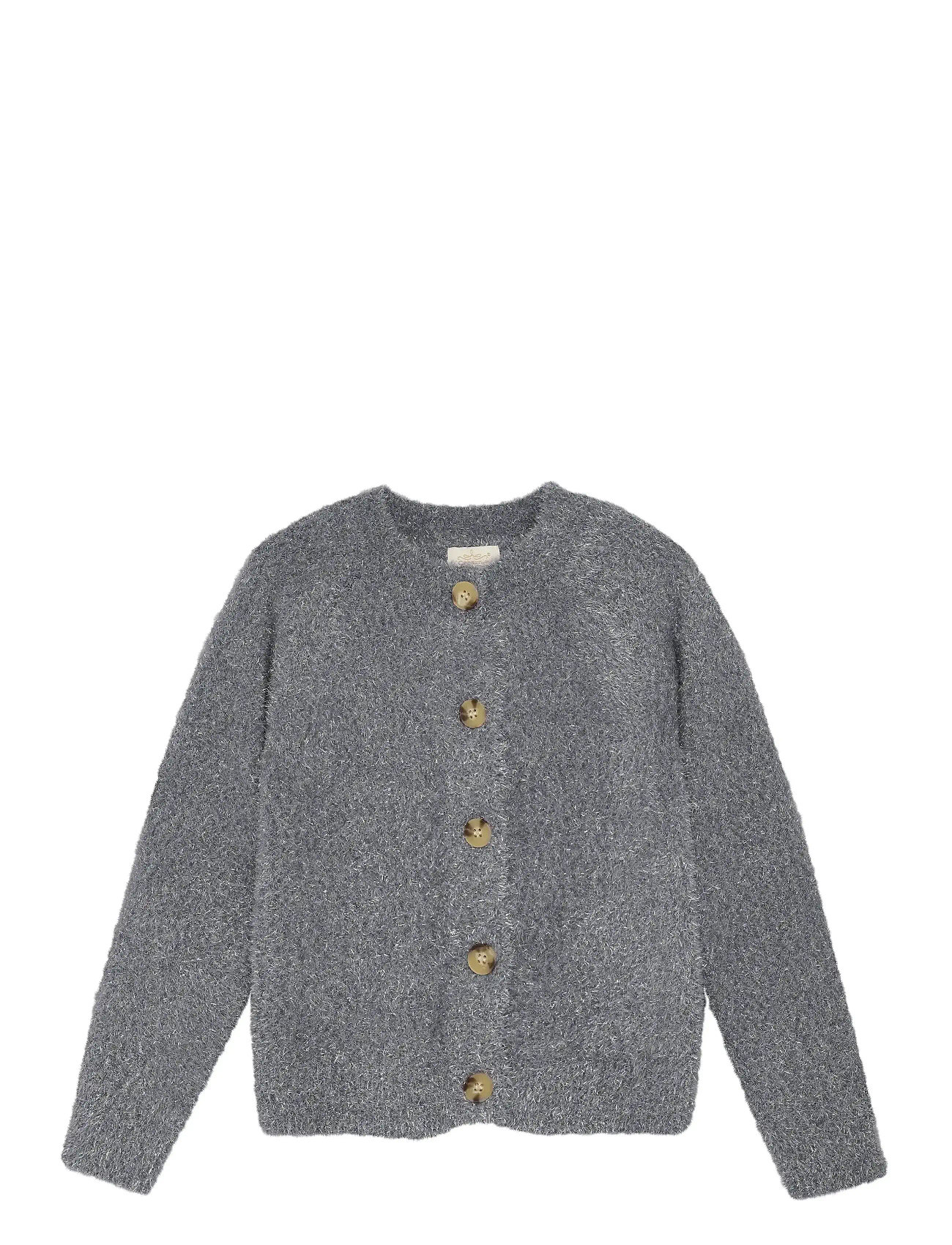 CREAMIE Cardigan Knit Glitter Grau - 122 8 - Kinder
