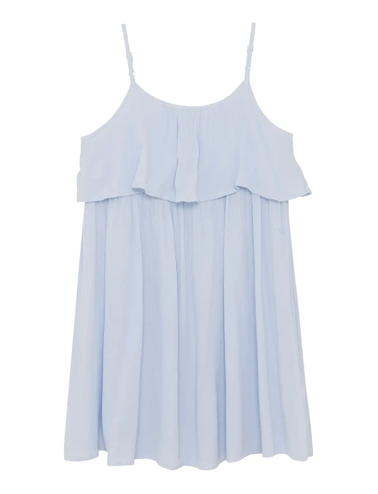 Creamie Dress Crepe, 122, Blue, Fritidskjoler > Fritidskjoler Uden Ærmer, Børn