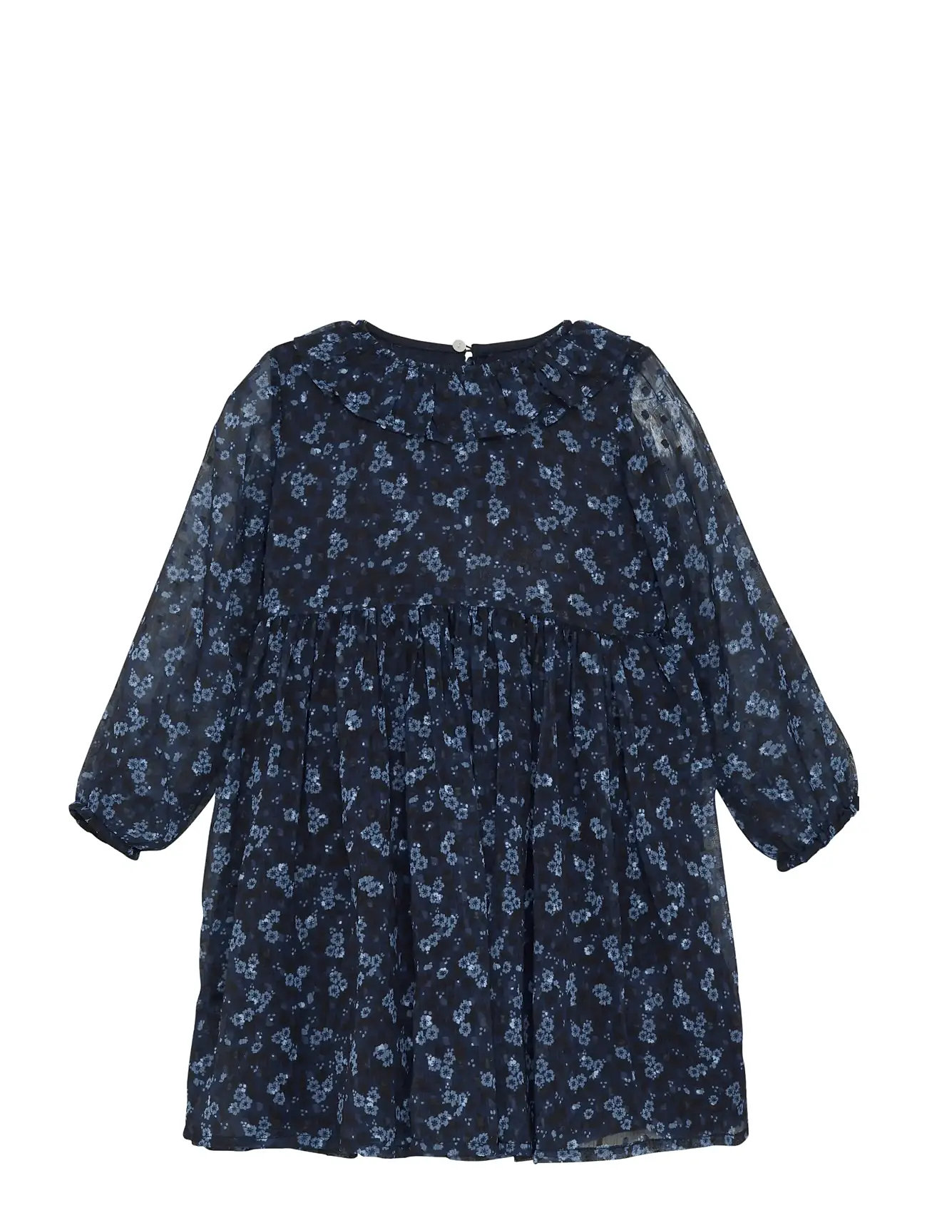 CREAMIE Kleid Flower Dobby Blau - 92 - Kinder