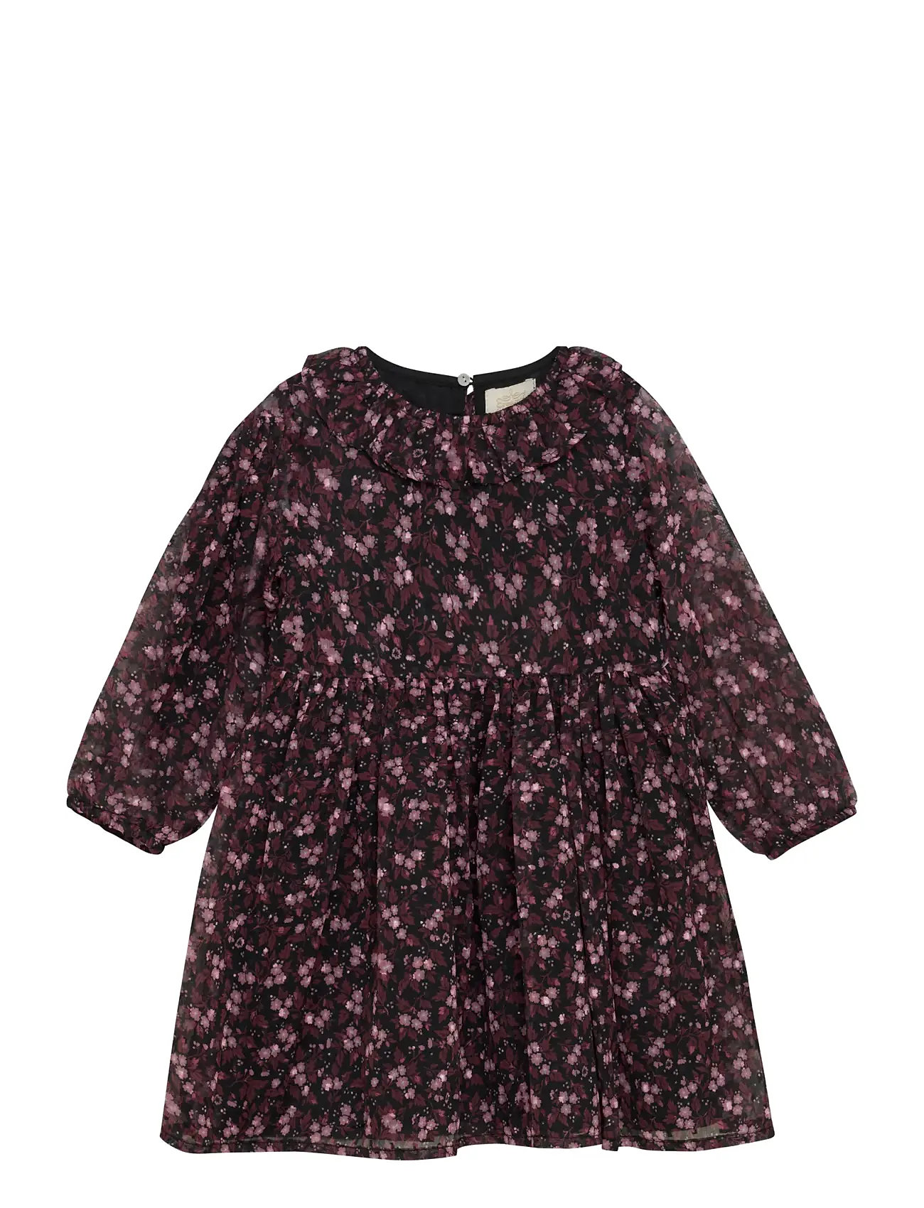 CREAMIE Kleid Flower Dobby Schwarz - 104 - Kinder