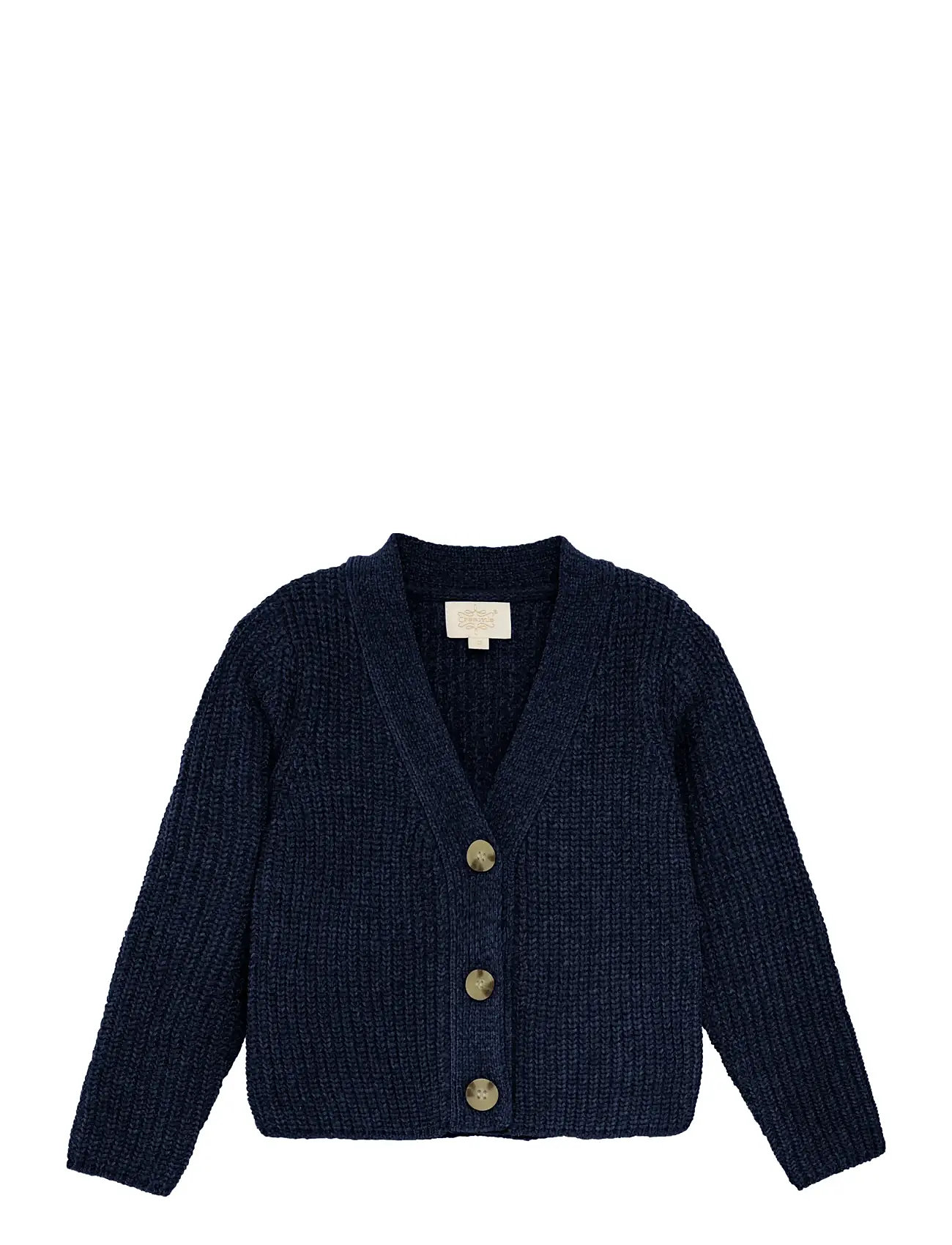 Creamie Cardigan Knit, 110N, Navy, Strik > Cardigans, Børn
