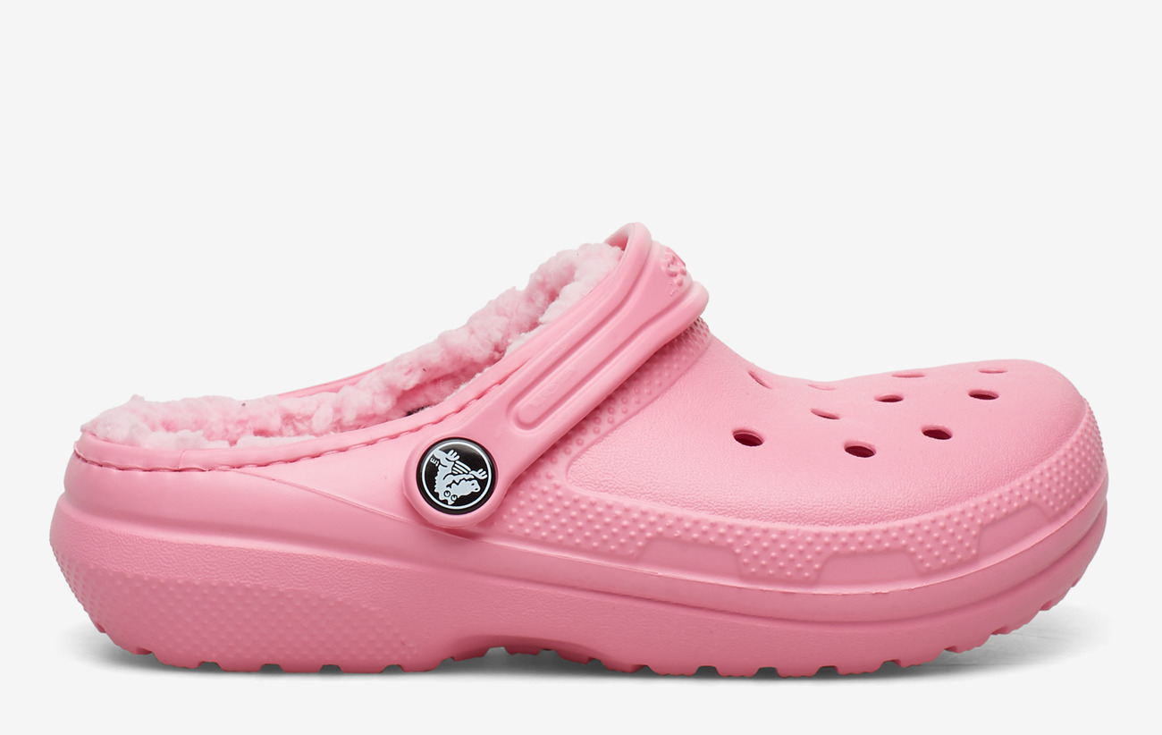 pink lemonade crocs with fur womens