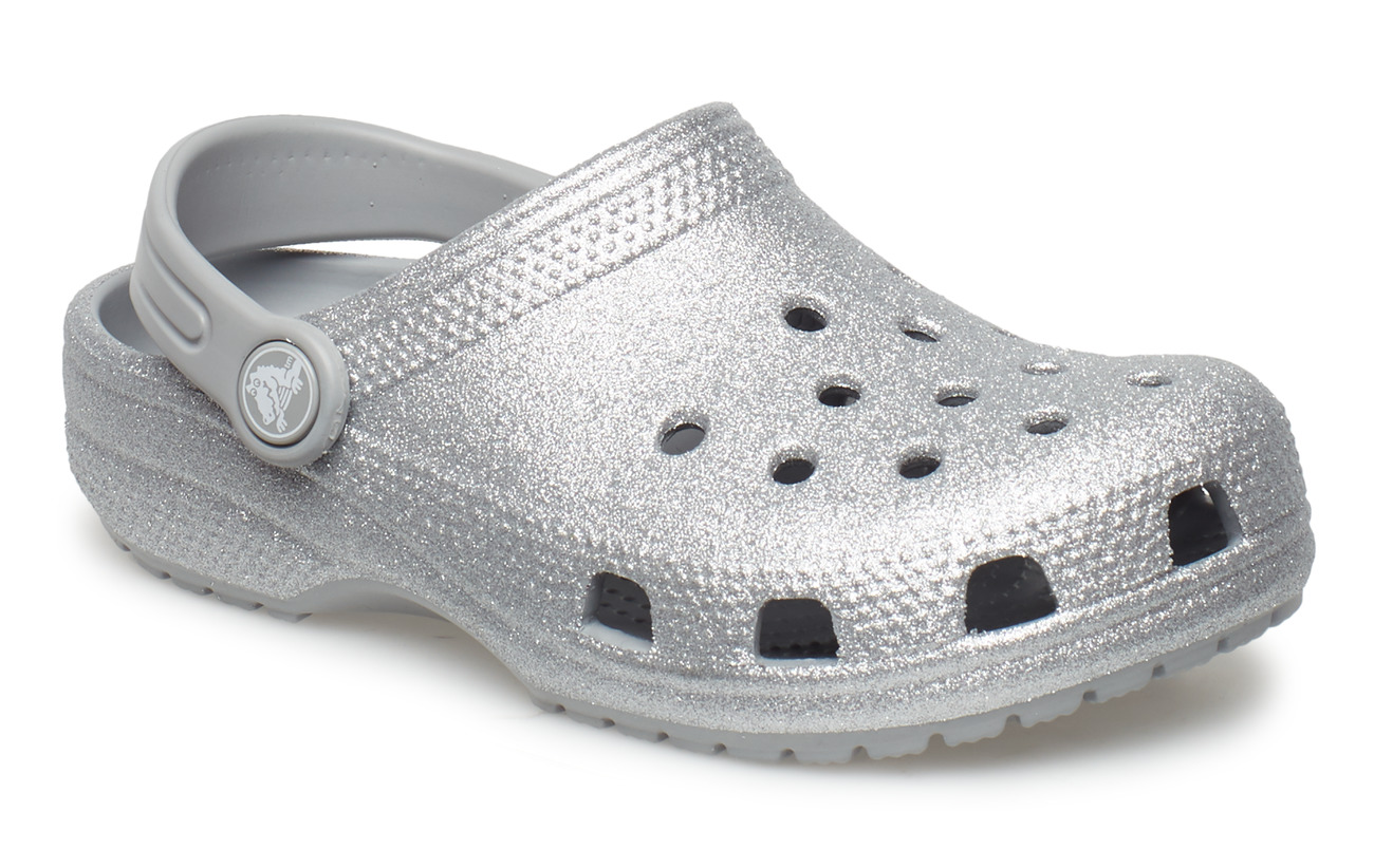 Classic Glitter Clog (Silver) (224.25 kr) - Crocs - | Boozt.com