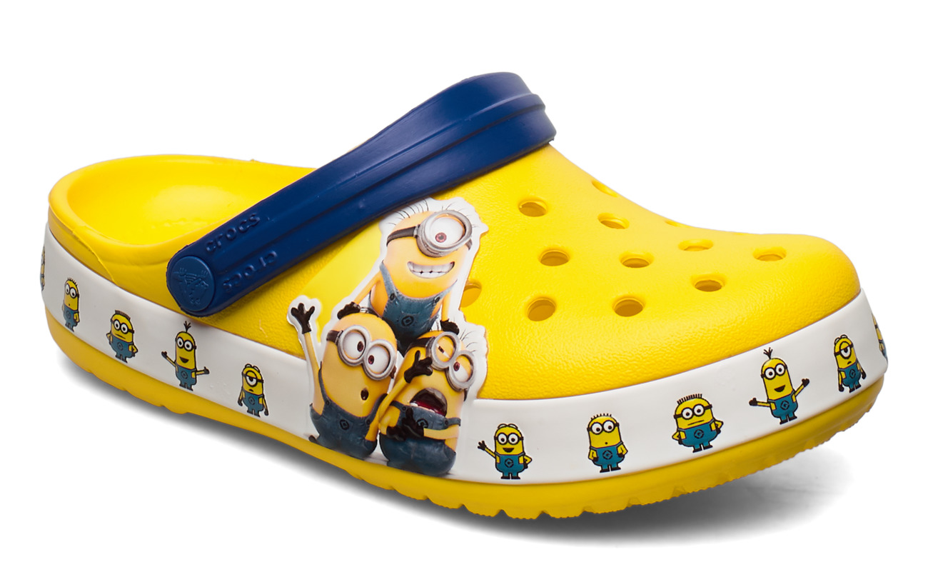 crocs blue and yellow