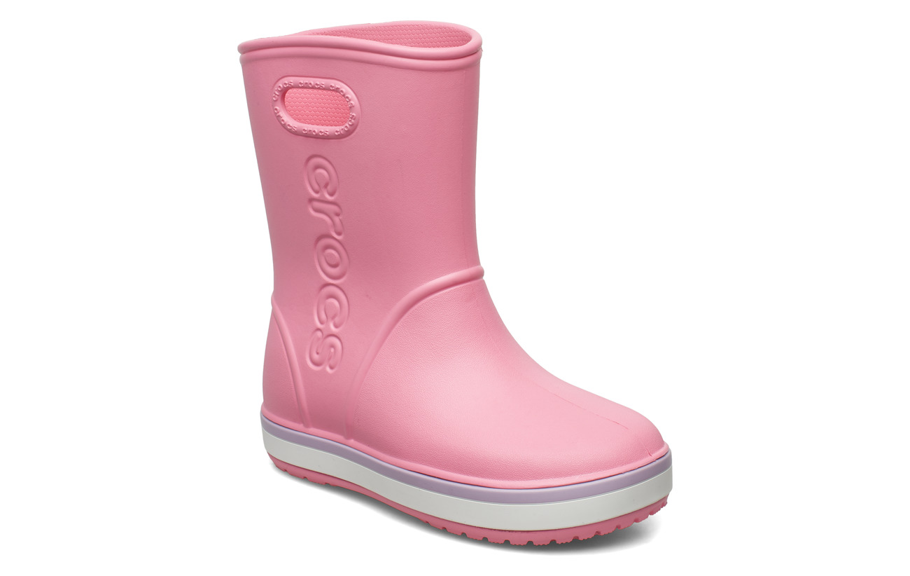 crocs pink boots