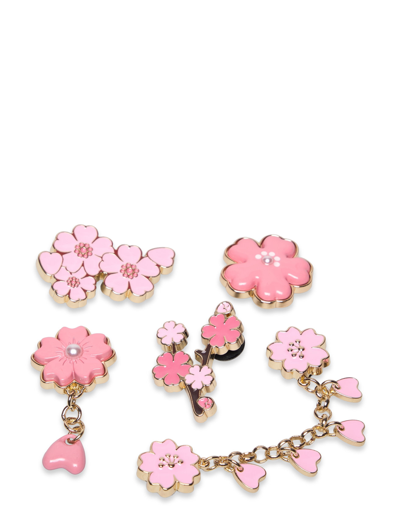 Blooming Cherry Blossom 5 Pack Sko Accessories Pink Crocs