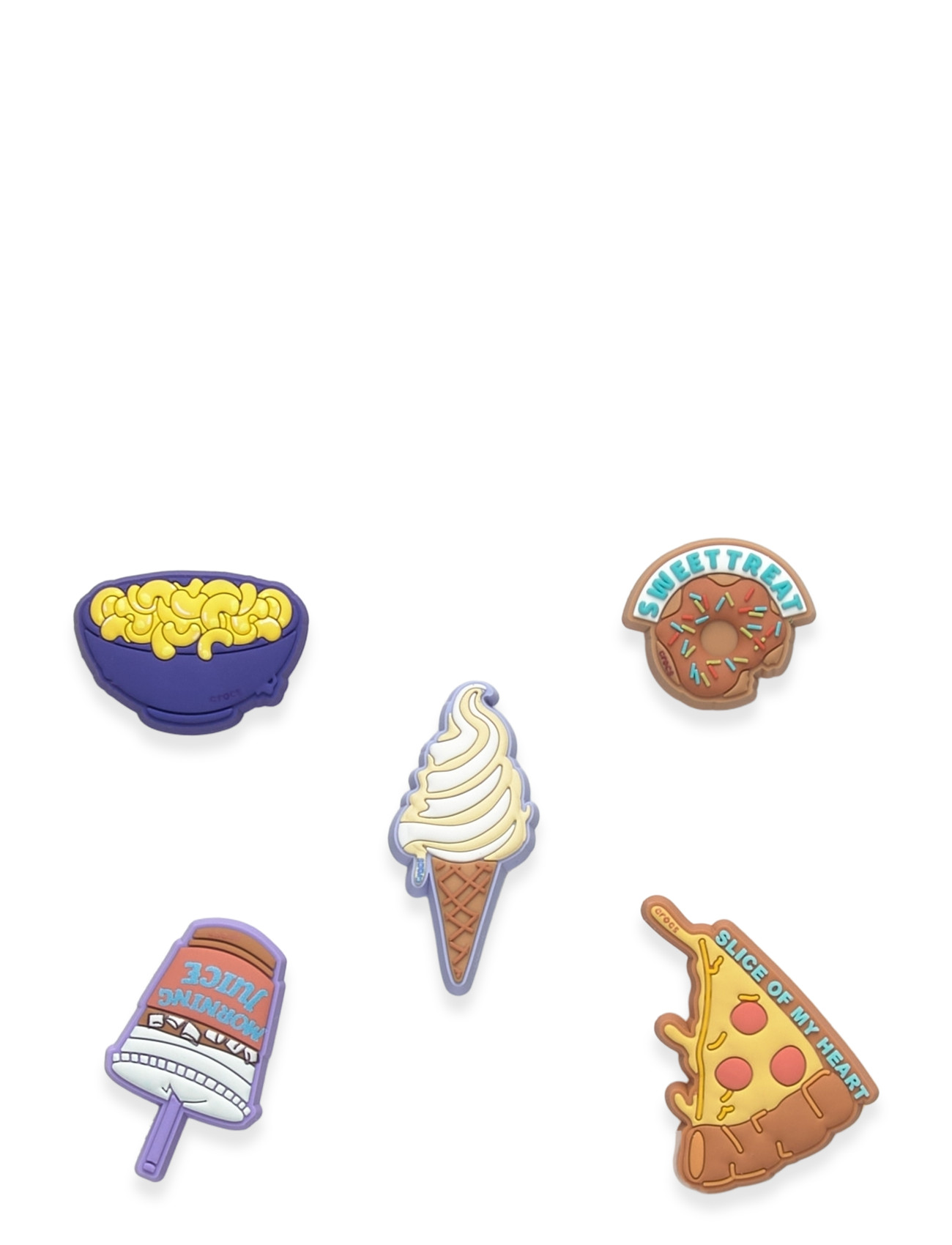 Crocs Funny Foods 5 Pack, One Size, Multi/patterned, Sko > Skotilbehør, Børn