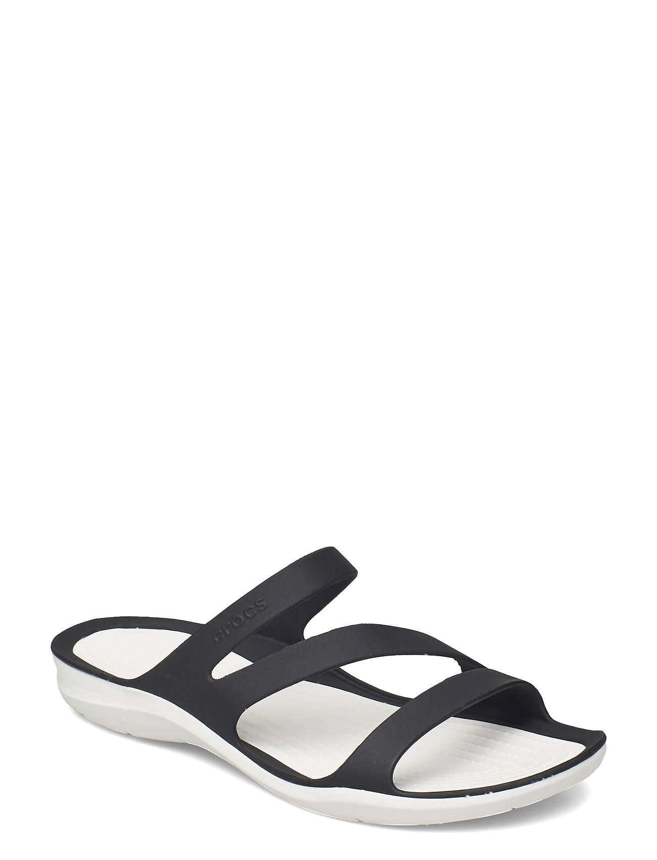 Crocs Swiftwater Sandal W (Black/white), 201.83 | Stort udvalg af designer mærker | Booztlet.com