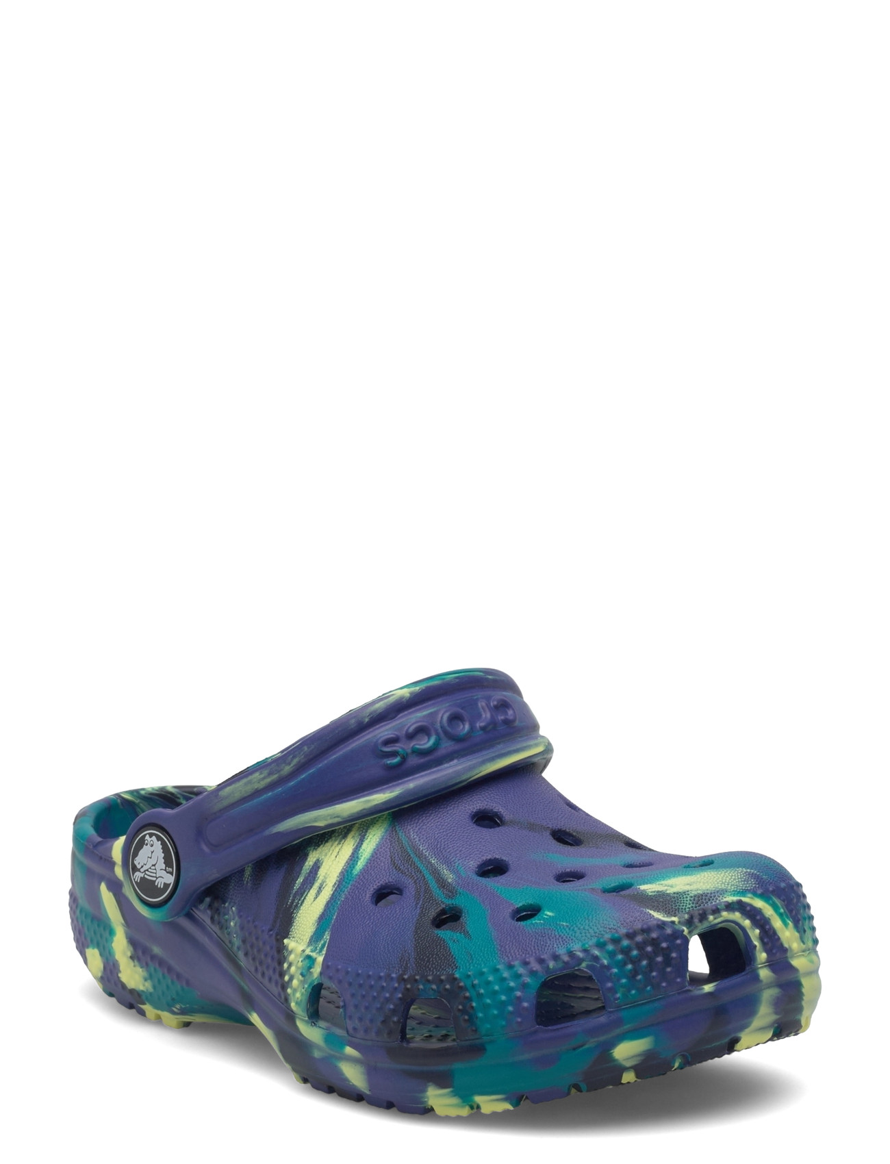 Crocs Classic Marbled Clog T, 22/23, Blue, Sko > Træsko, Børn