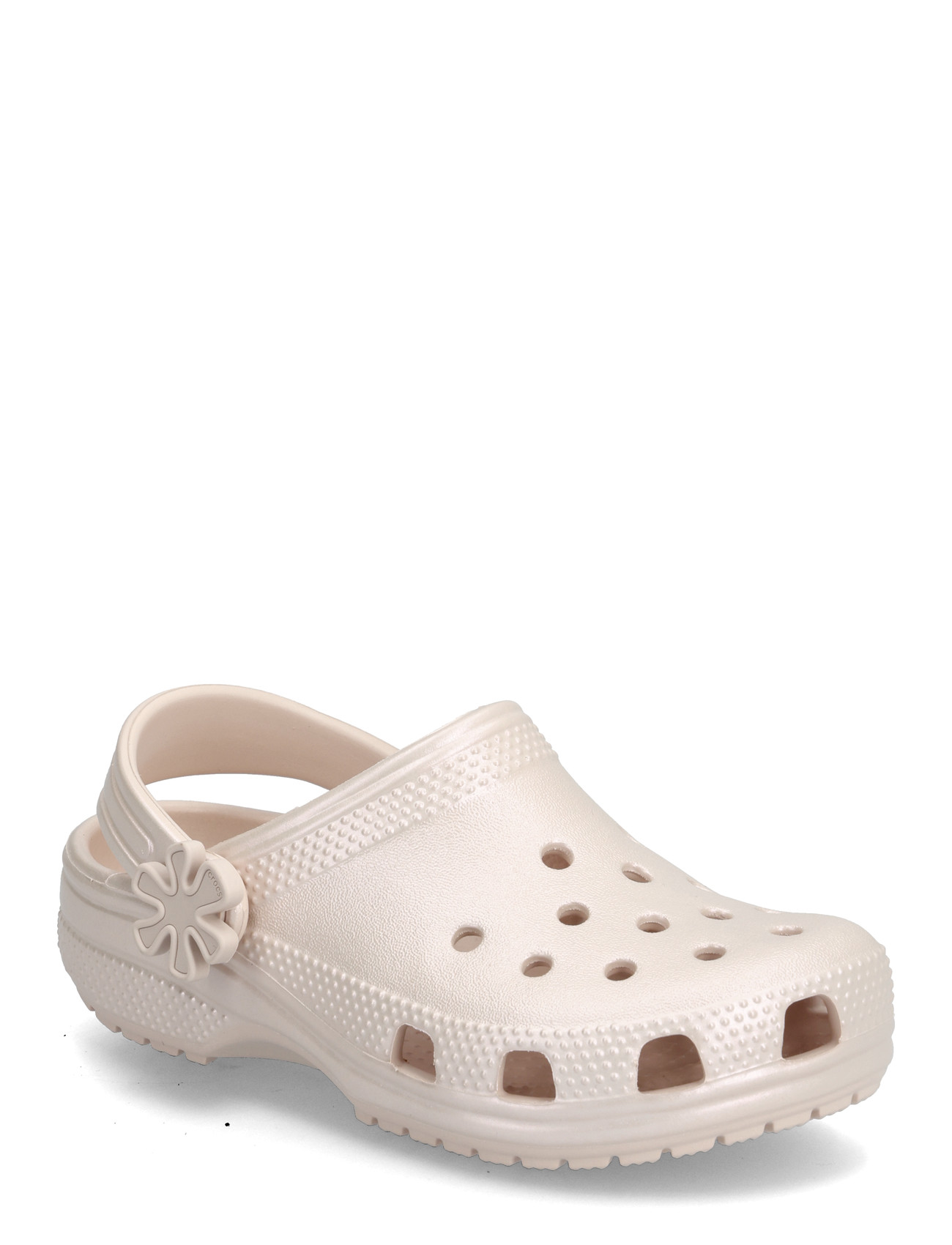Crocs Classic Pearl Shine Clog K, 34/35, Cream, Sko > Træsko, Børn