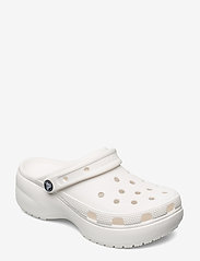 classic platform clog white
