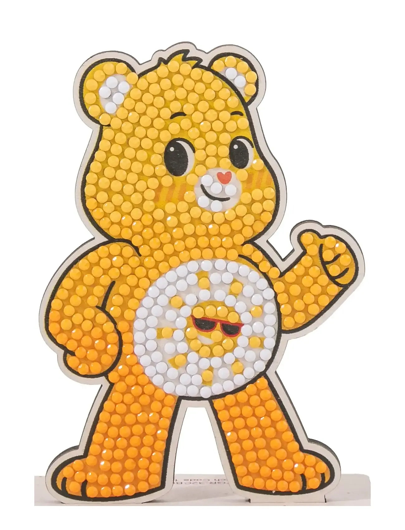 Crystal Art Funshine Bear, Crystal Art Buddy, One Size, Yellow, Håndværk > Håndværkssæt, Børn