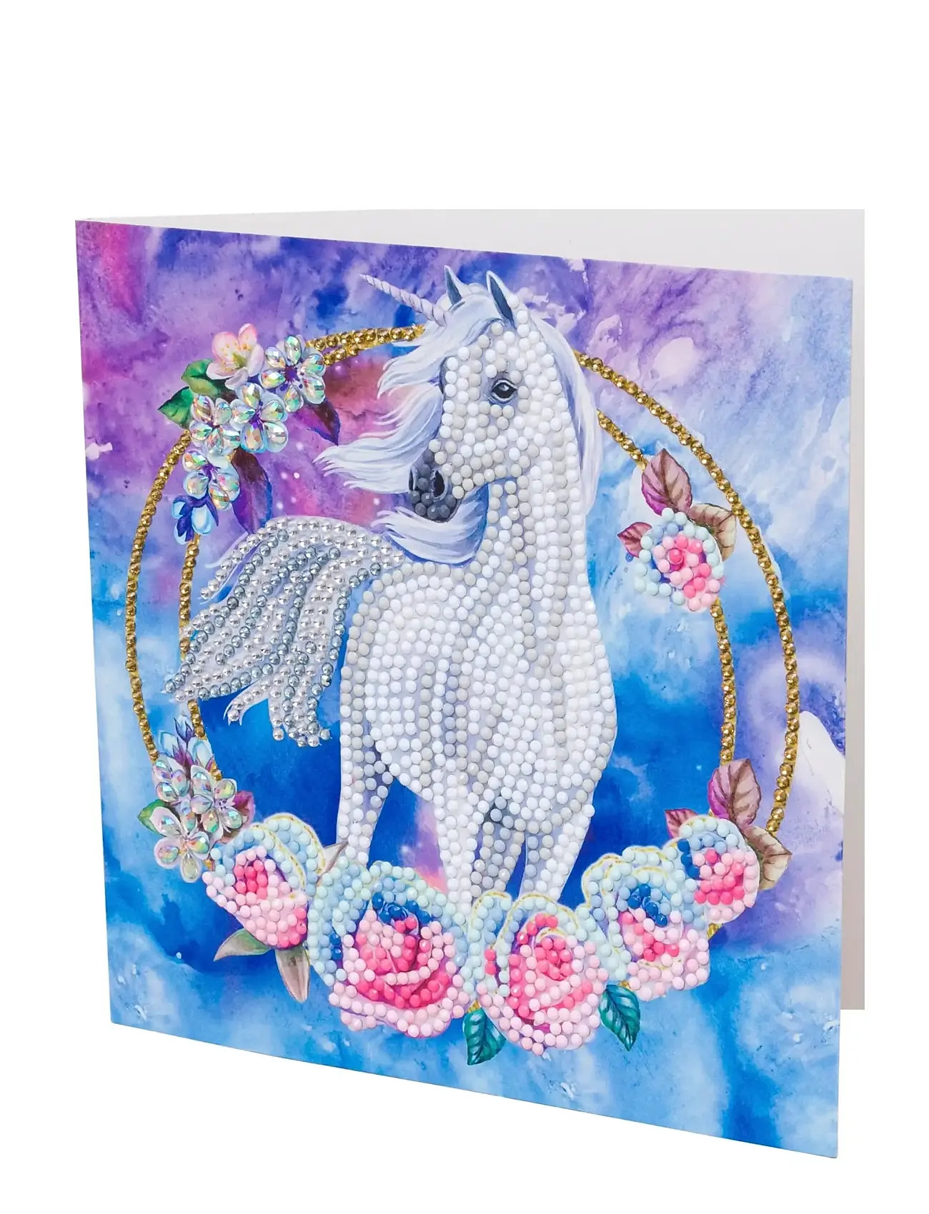 Crystal Art Unicorn Garland, Crystal Art Card Kit, One Size, Multi/patterned, Håndværk > Håndværkssæt, Børn