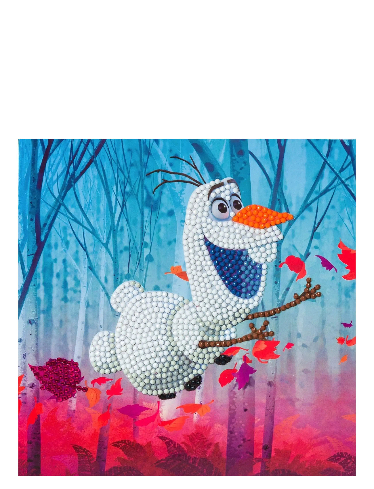 Crystal Art Floating Olaf, Crystal Art Card, One Size, Blue, Håndværk > Håndværkssæt, Børn