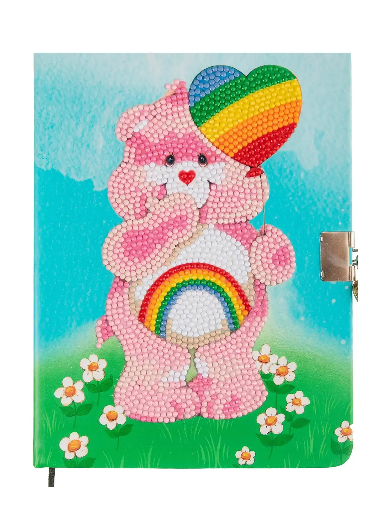 Crystal Art Cheer Bear, Crystal Art Secret Diary, One Size, Multi/patterned, Håndværk > Håndværkssæt, Børn