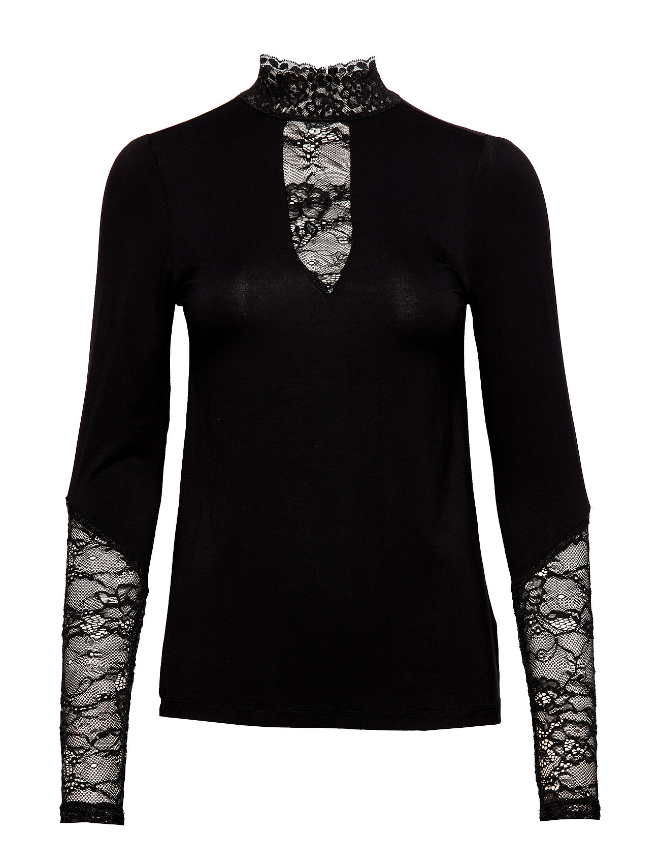 Cupoppy Lace Blouse Black Culture
