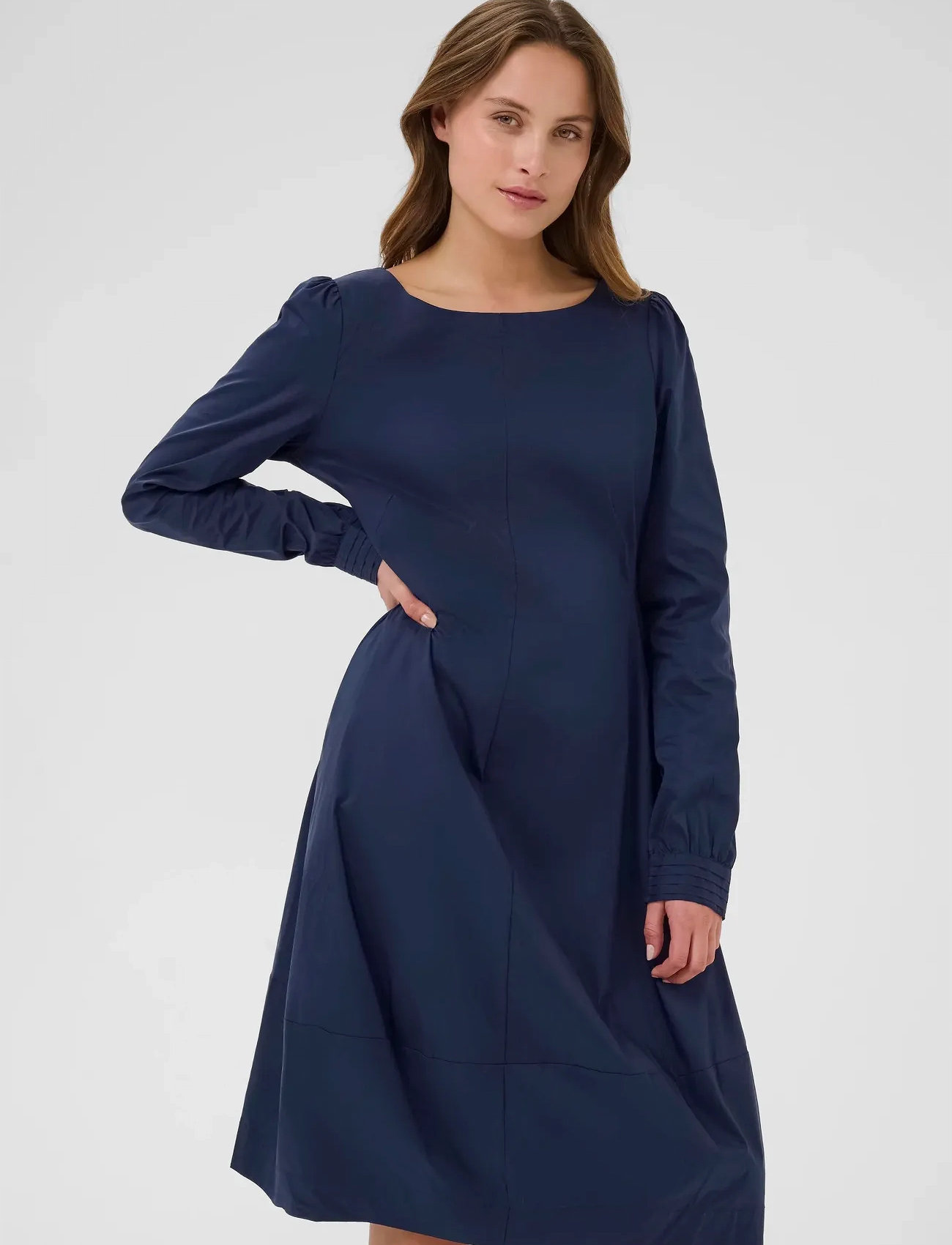 Culture Cuantoinett Dress, S, Blue, Kjoler > Knælange Og Midi, Dame