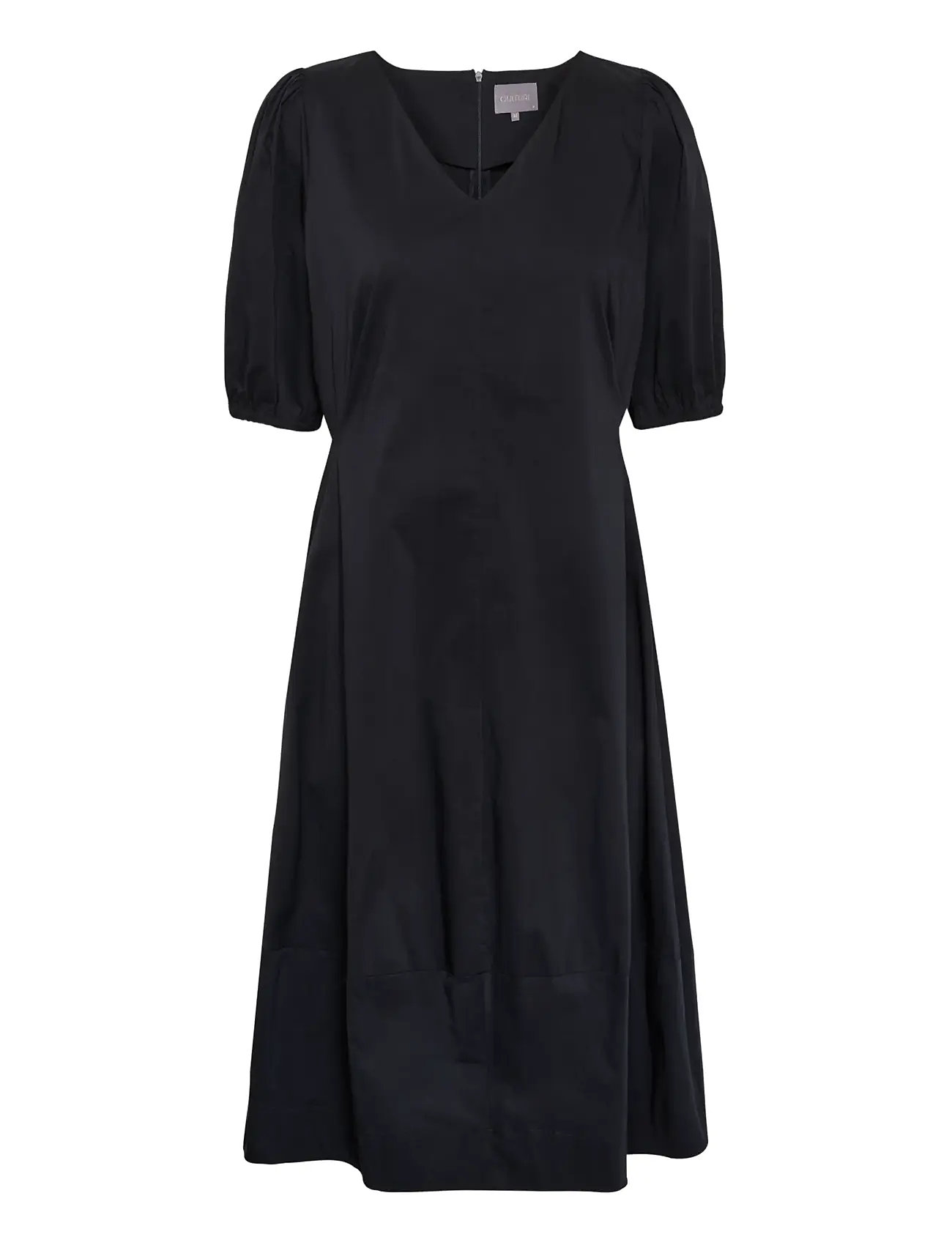 Cuantoinett Ss Dress Knelang Kjole Black Culture