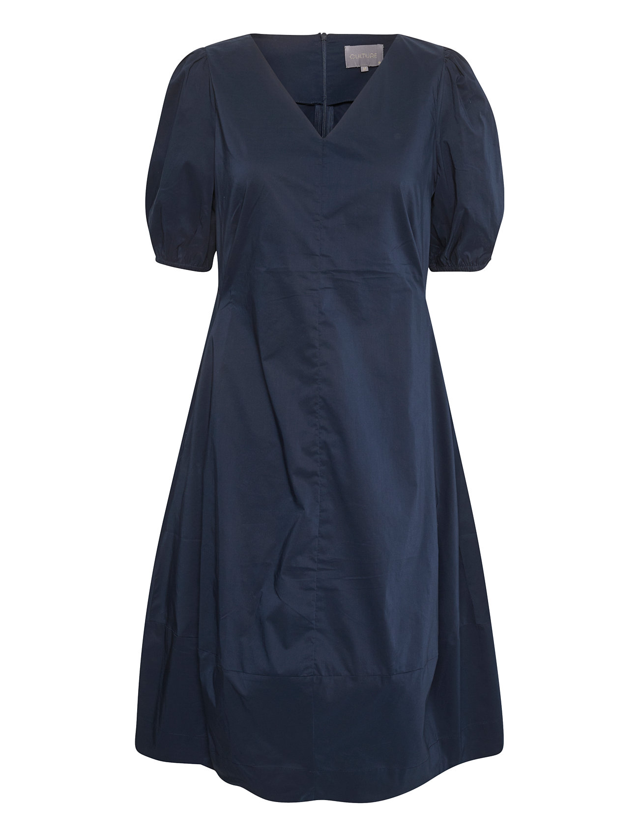Cuantoinett Ss Dress Knelang Kjole Navy Culture