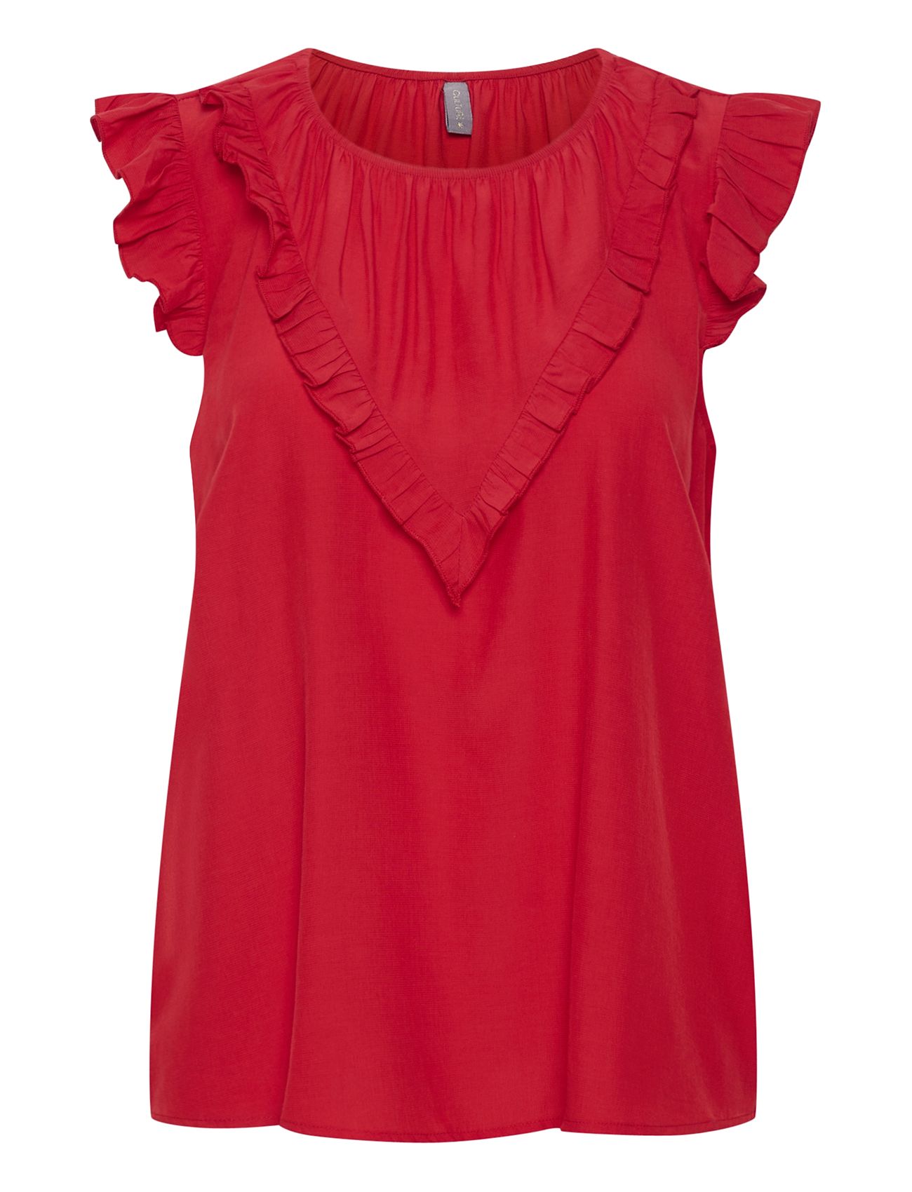 Cuasmine Ss Blouse Red Culture