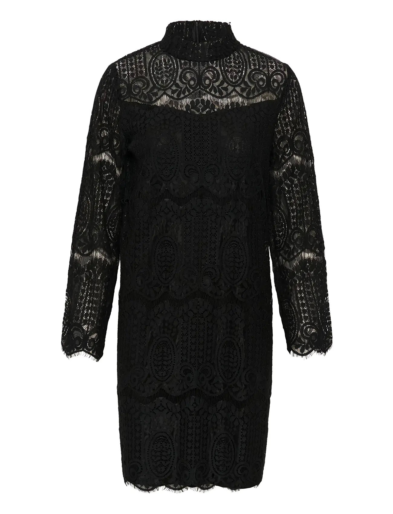 Cuima Lace Short Dress Kort Kjole Black Culture