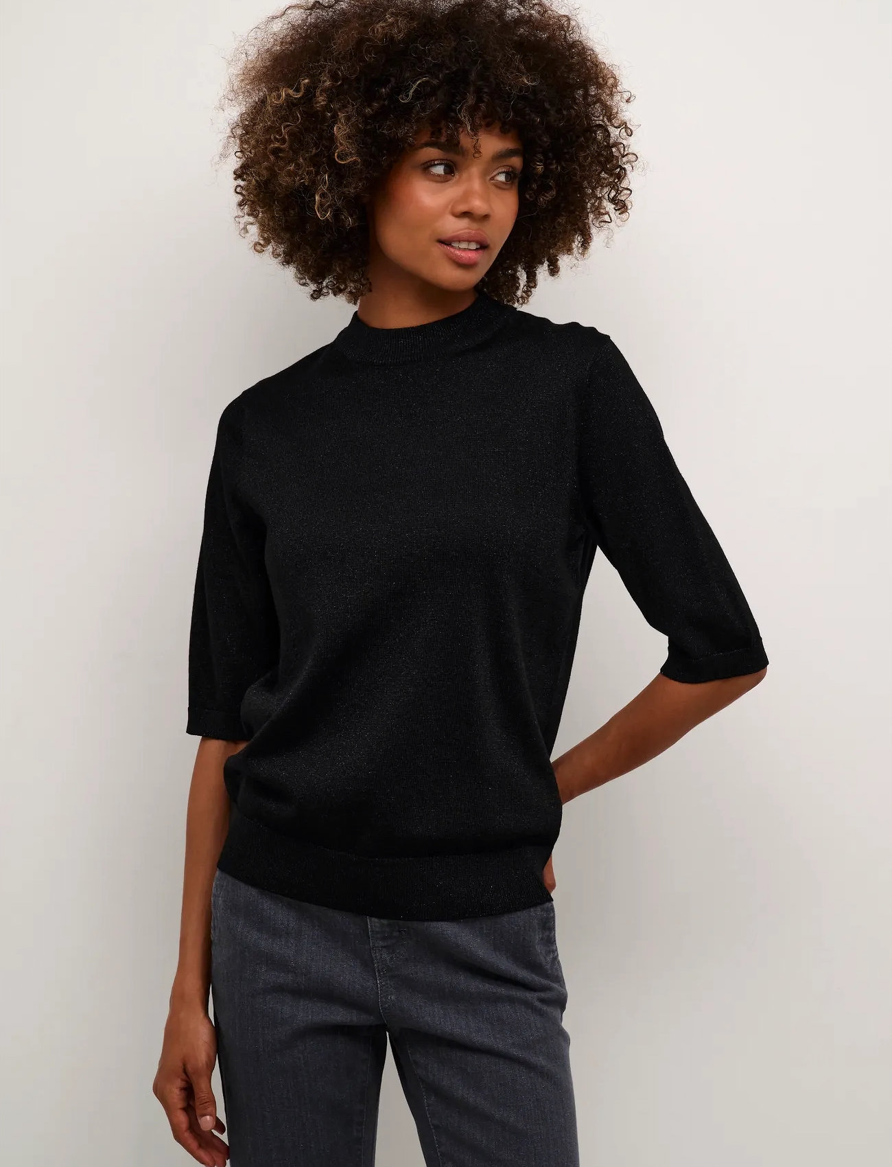 Culture Cufay Pullover, M, Black, Strik > Trøjer, Dame