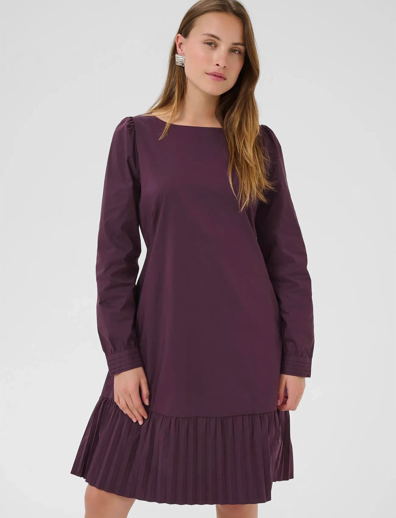 Culture Cubeate Antoinett Dress, XS, Purple, Kjoler > Knælange Og Midi, Dame