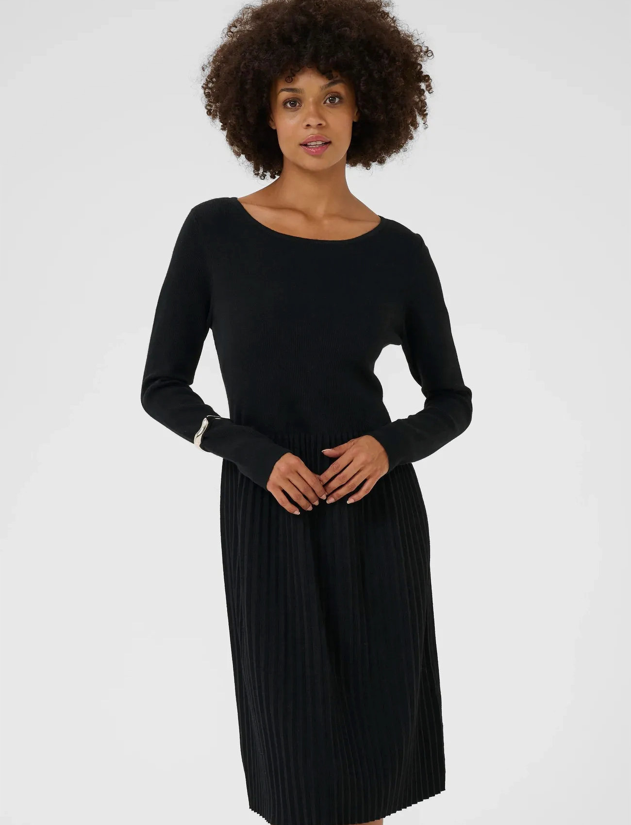 Culture Culuci Dress, XL, Black, Kjoler > Knælange Og Midi, Dame