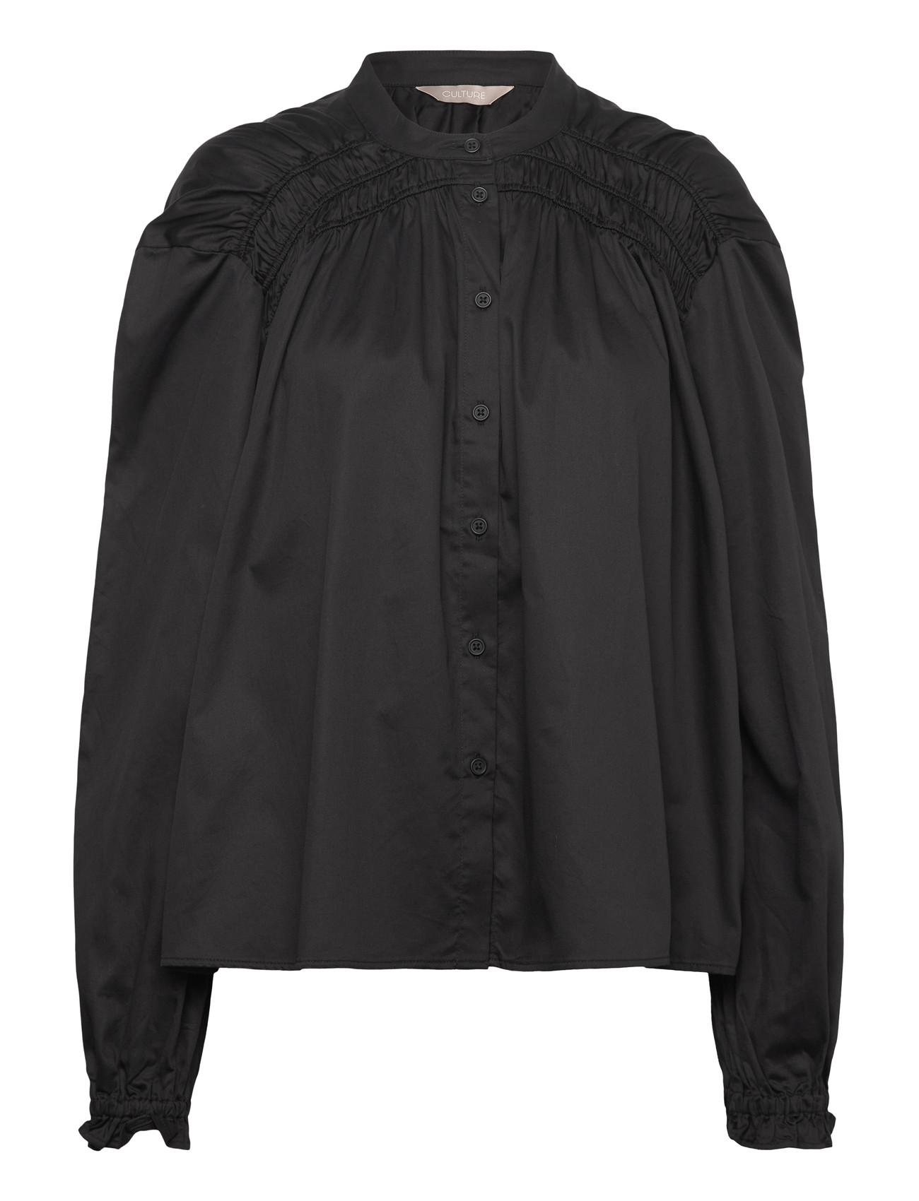 Culture Cuceleste Smock Shirt, S, Black, Skjorter > Langærmede, Dame