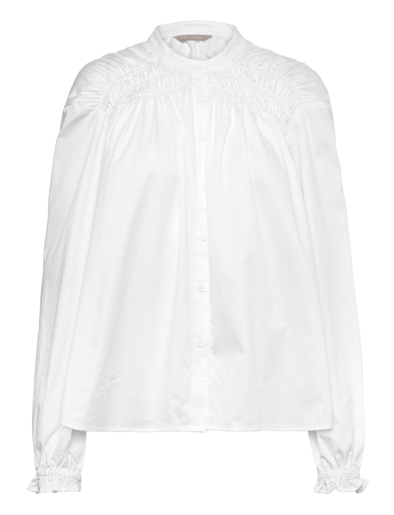 Culture Cuceleste Smock Shirt, XXL, White, Skjorter > Langærmede, Dame