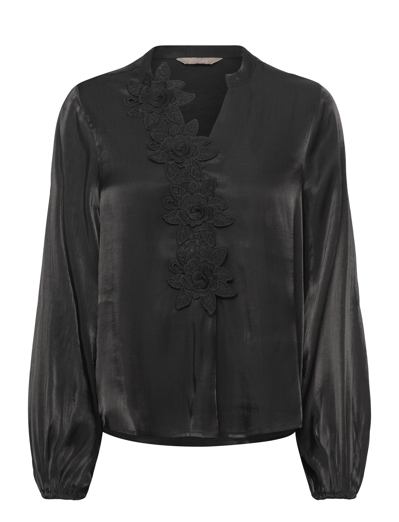 Culture Cufiola Blouse, S, Black, Bluser > Langærmede, Dame
