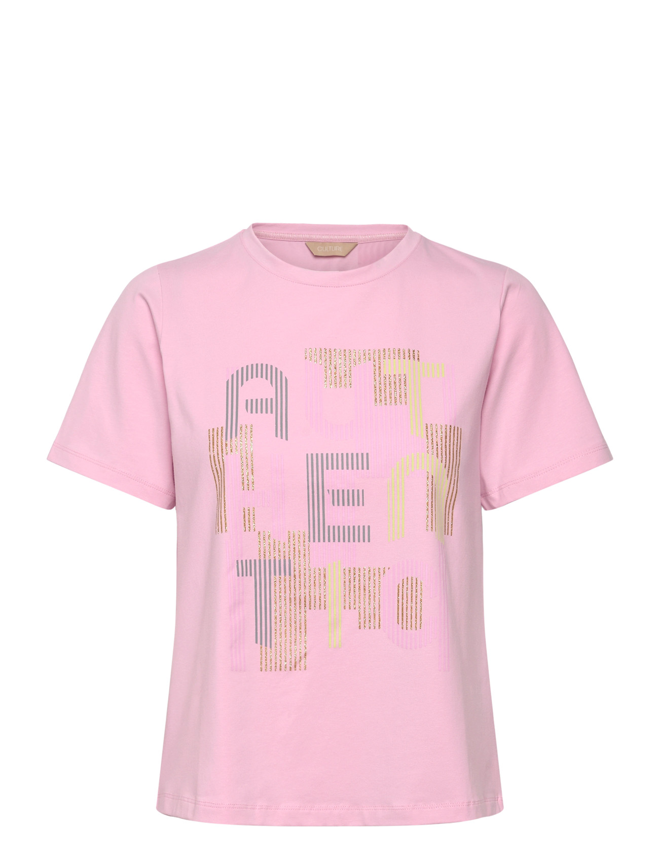 Culture Cuaula Gith T-Shirt, XL, Pink, T-Shirts & Toppe > Kortærmede, Dame
