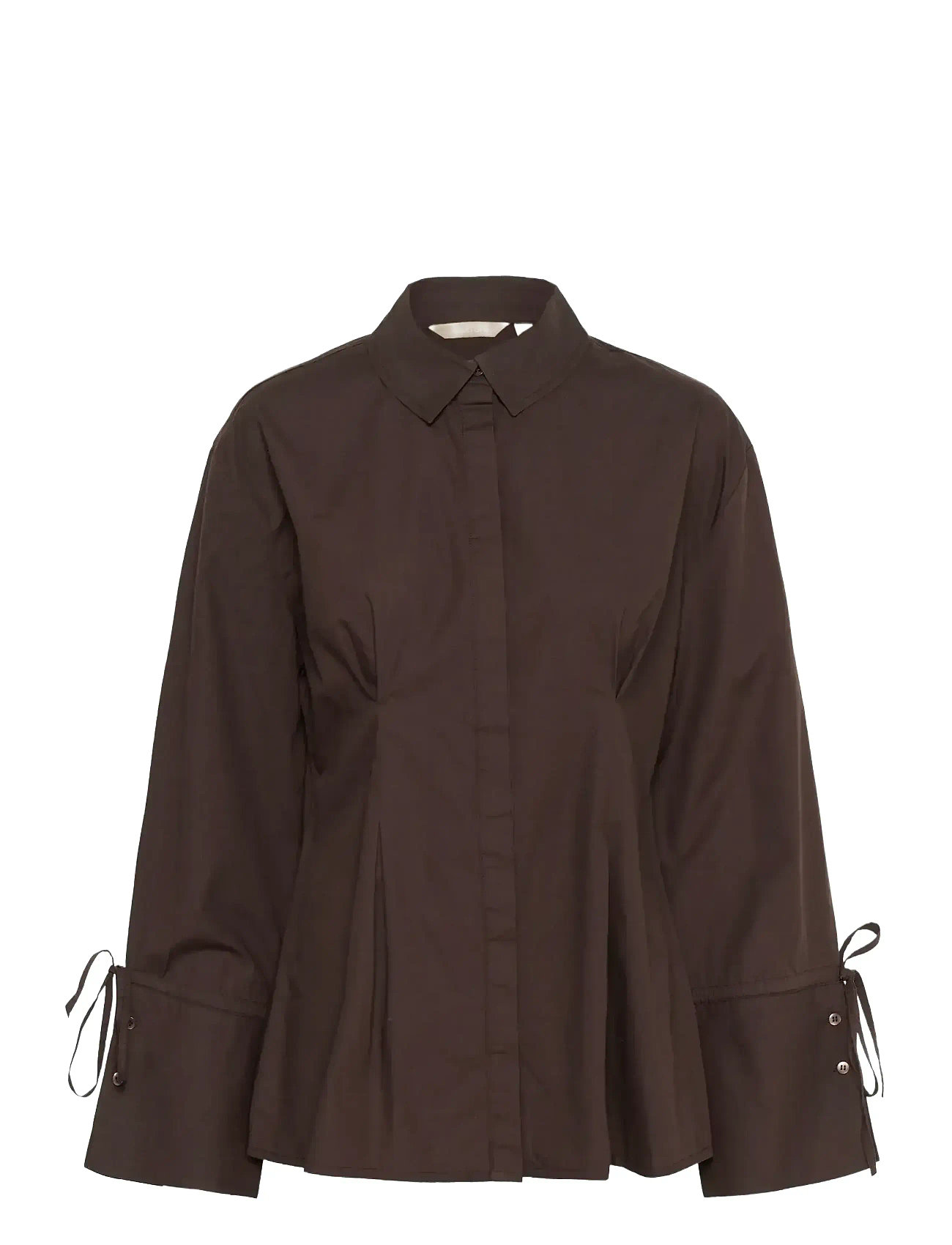 CULTURE Cuallison Olena Fitted Shirt Braun - L - Damen