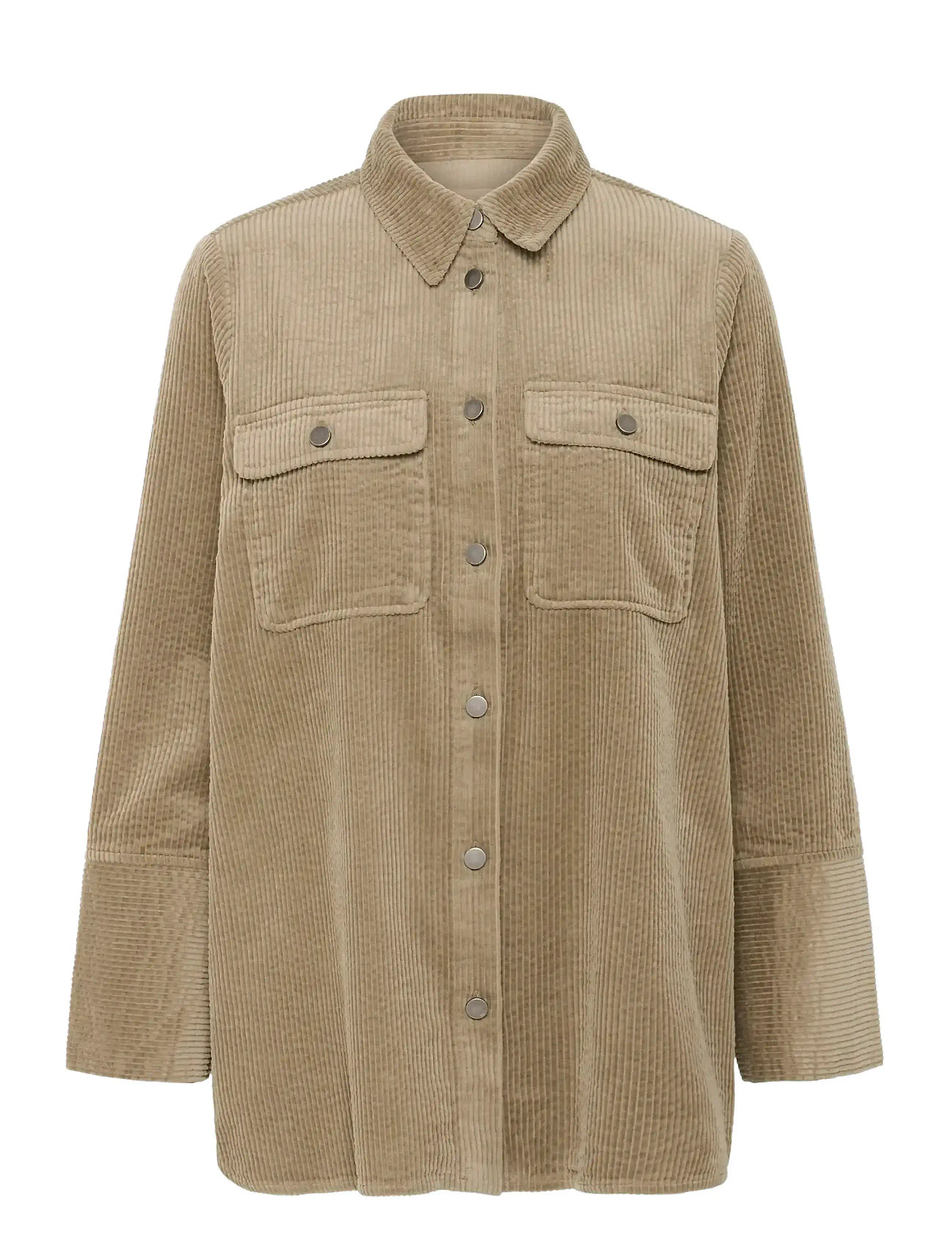 CULTURE Cubaela Klay Shirt Jacke Beige - XXL - Damen