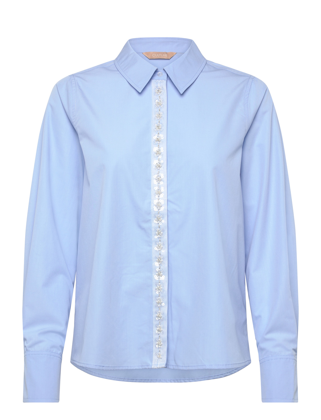 Culture Cukrista Shirt, XL, Blue, Skjorter > Langærmede, Dame