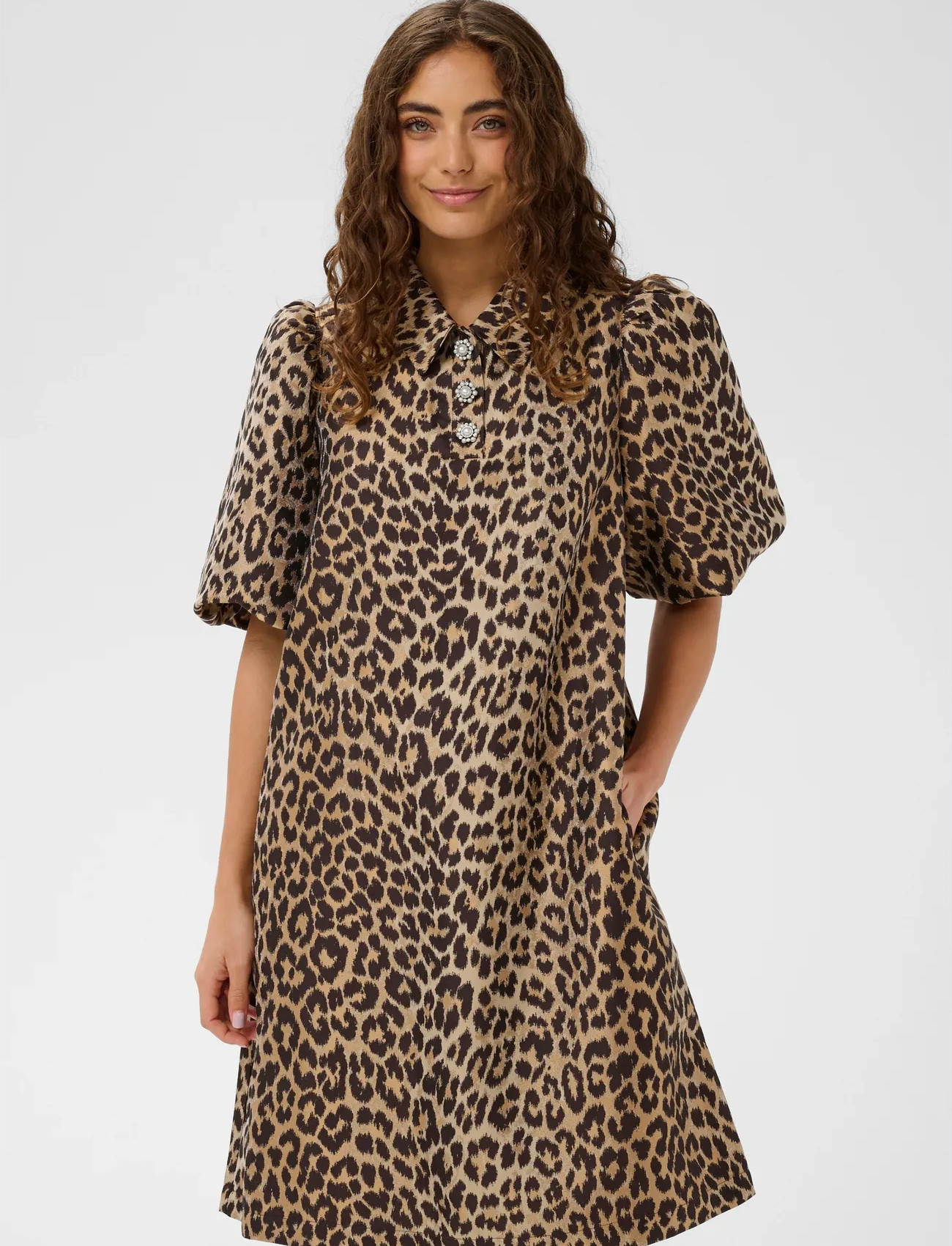 Culture Cucarol Muxi Dress, XS, Beige, Kjoler > Kort Kjole, Dame