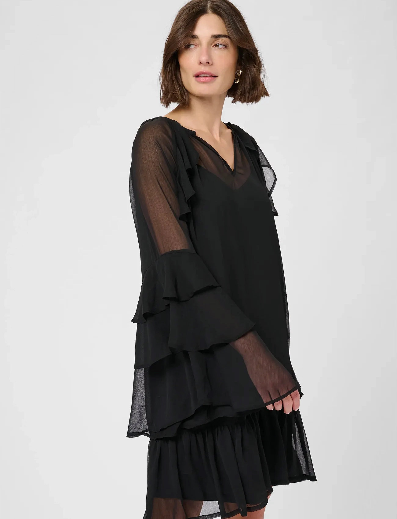 Culture Culianoa Dress, M, Black, Kjoler > Kort Kjole, Dame