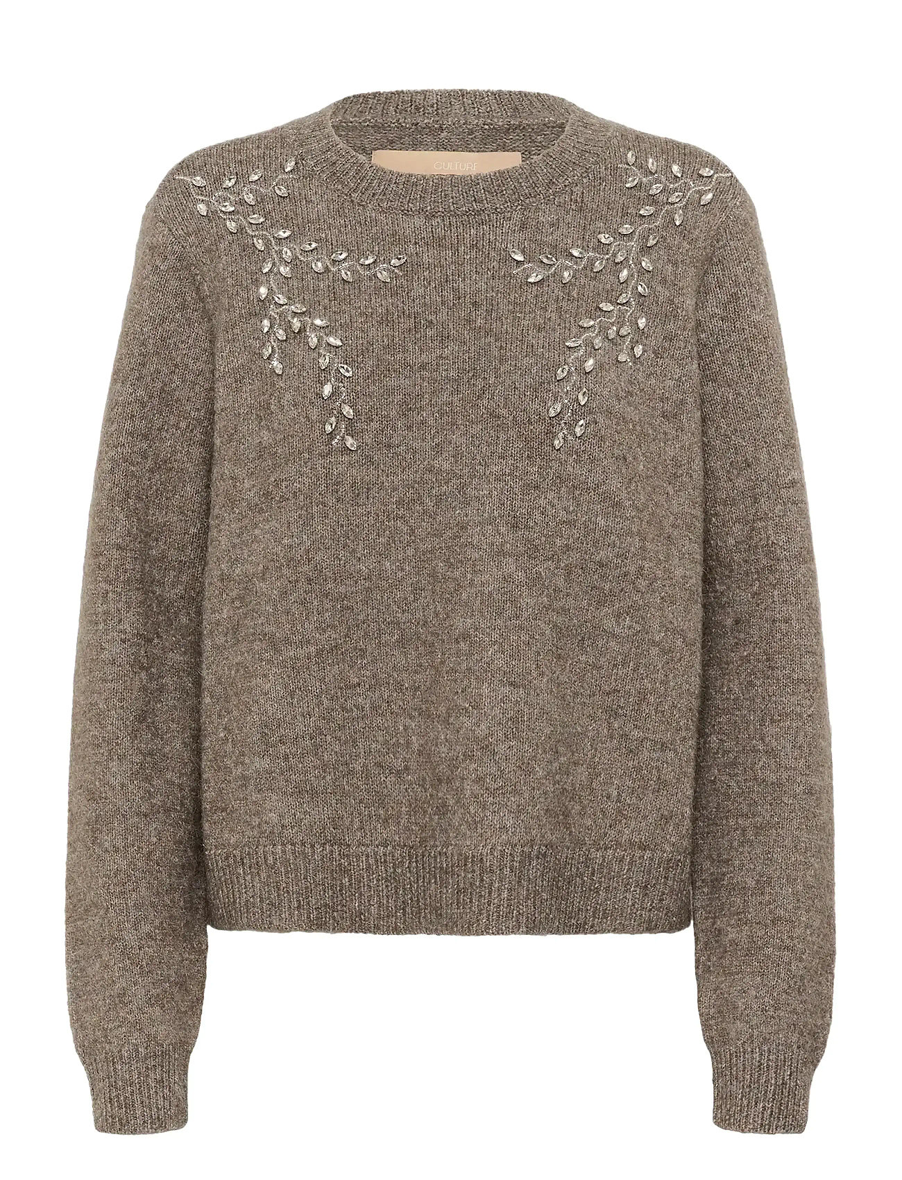 CULTURE Cuosana Kimmy Bling Pullover Beige - S - Damen