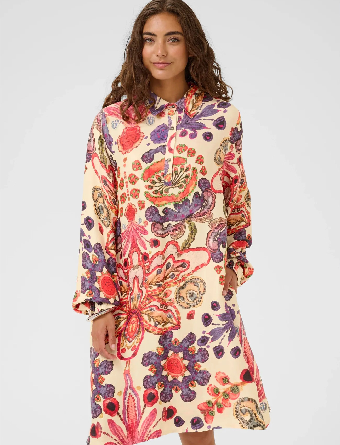 Culture Cumandy Short Dress, M, Multi/patterned, Kjoler > Knælange Og Midi, Dame