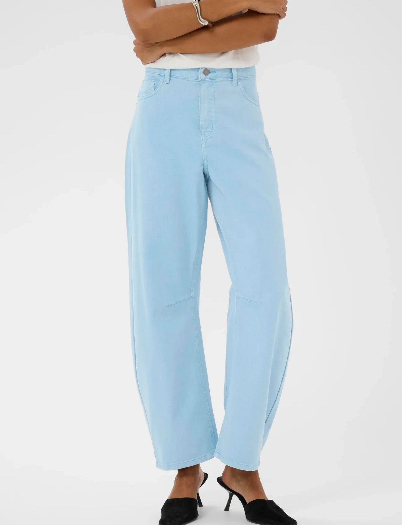 Culture Cubrinnie Barrel Pants, 34, Blue, Jeans > Barrel Jeans, Dame