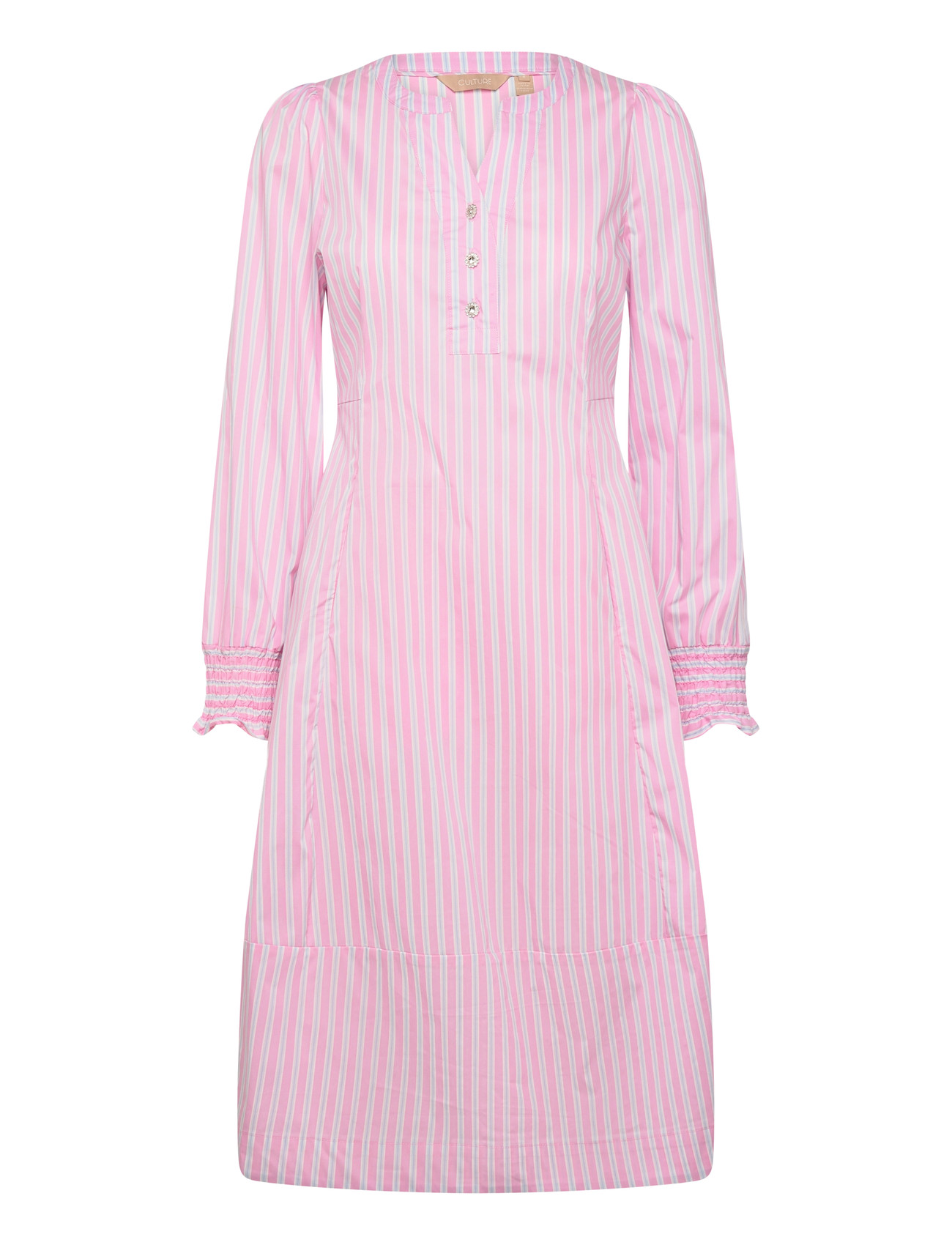 Culture Cuart Dress, M, Pink, Kjoler > Knælange Og Midi, Dame