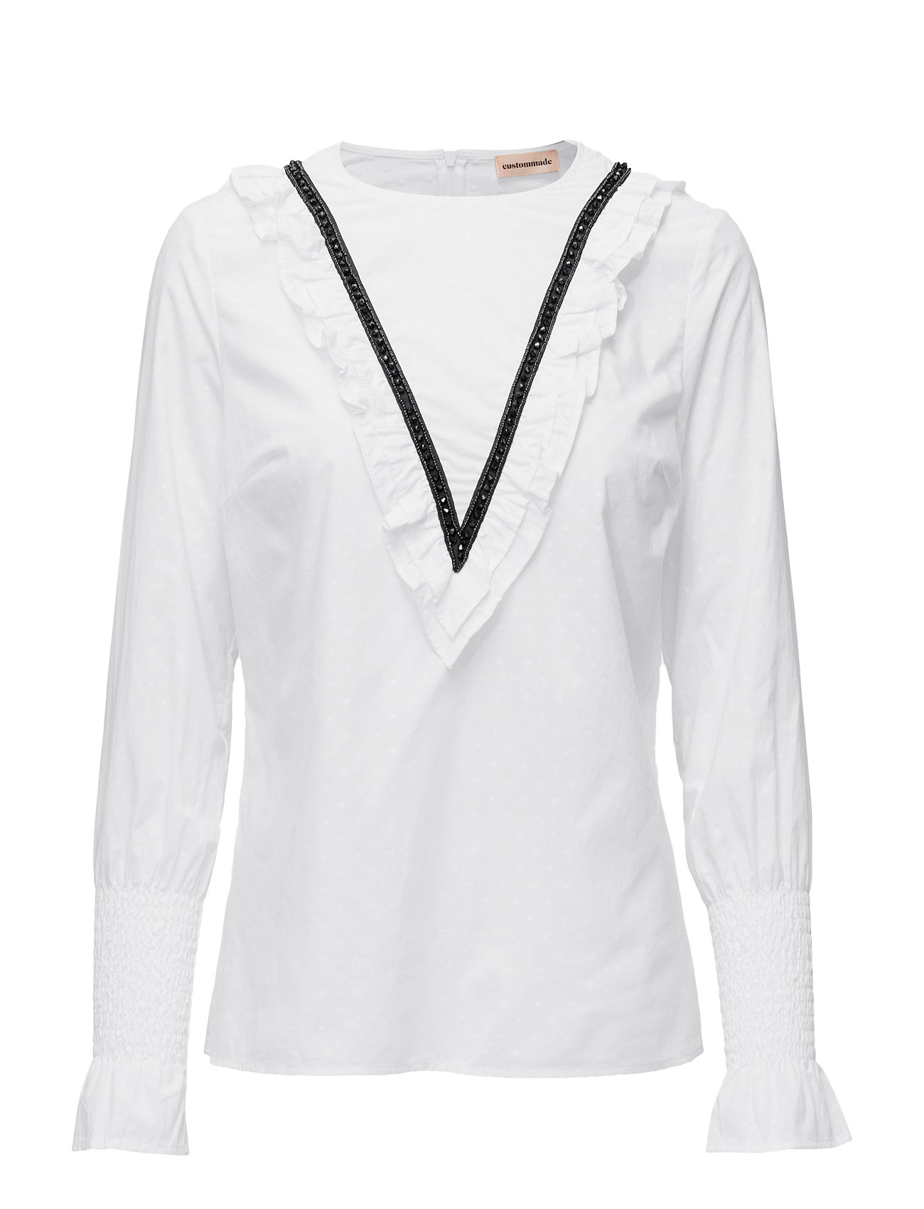 Jela Blouse Lange Mouwen Wit Custommade custommade kopen in de aanbieding Jela Blouse Lange Mouwen Wit Custommade custommade kopen in de aanbieding