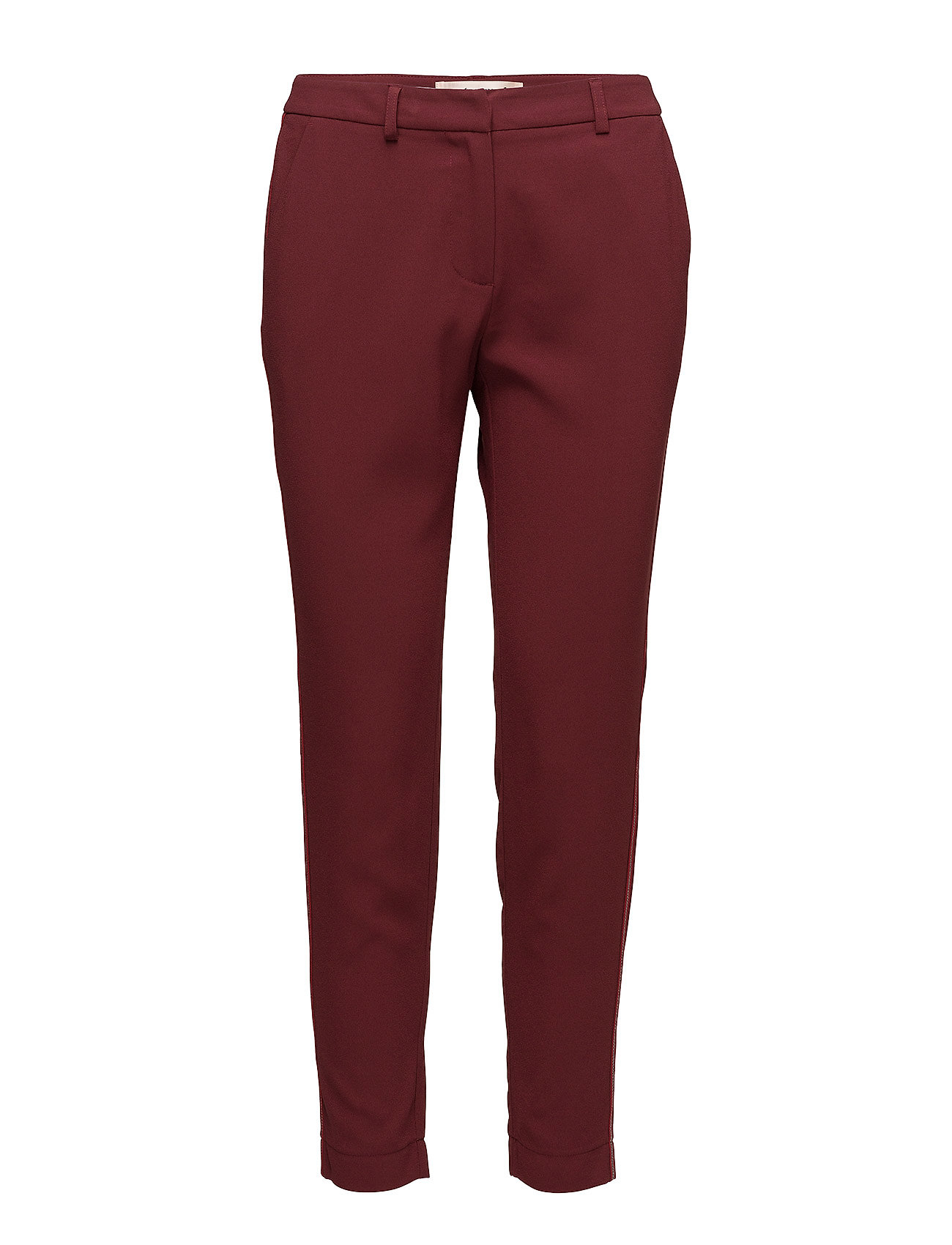 Muno Mini Stripe Pantalon Met Rechte Pijpen Rood Custommade custommade kopen in de aanbieding