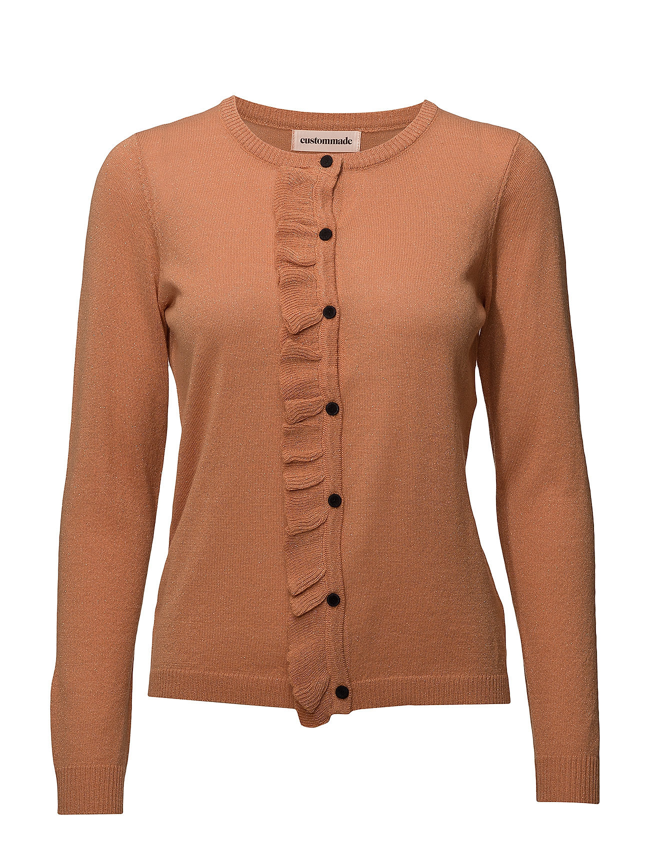 Tiane Gebreide Trui Cardigan Oranje Custommade custommade kopen in de aanbieding