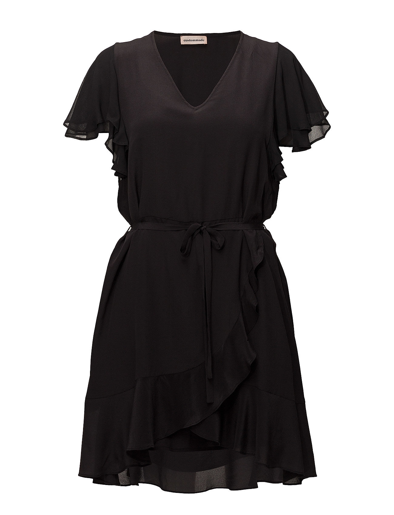 Fadila Korte Jurk Zwart Custommade custommade kopen in de aanbieding